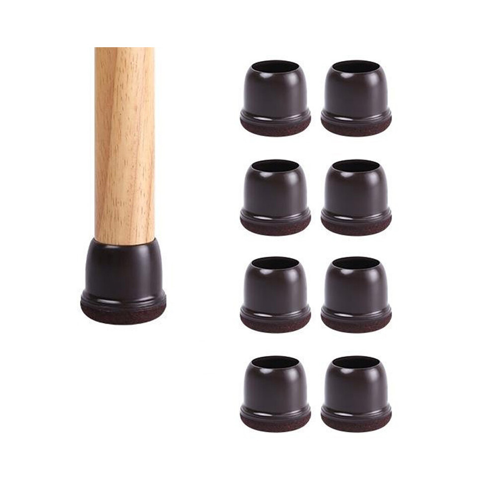 (Tan) 8Pcs Chair Leg Covers For 14-19Mm Legs Noise Reducing Furniture Feet Caps Round Anti-Slip Floor Guards For Home 6914270870093