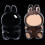 (Style 1) Dustproof Case for LABUBU Doll Clear Plastic Protective Cover Backpack Pendant Hanging Box 4