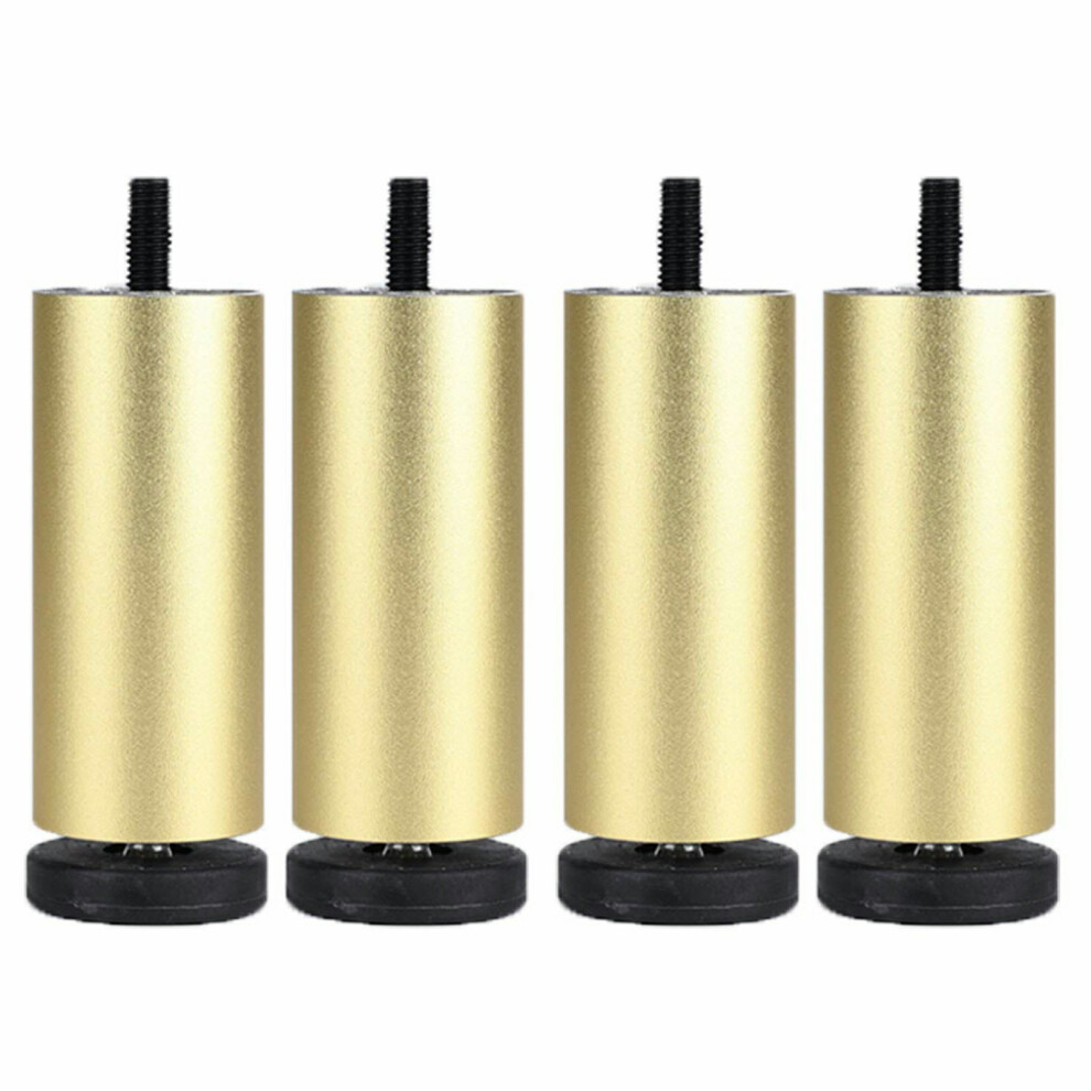 (Gold) 4Pcs 6Cm Furniture Legs Risers Feet Support For Washing Machine/Refrigerator/Sofa/Cabinet 6914272743319