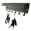 (Black) Iron Wall Mounted Key Holder Mail Organizer Hanger Hook Storage Rack for Home Entryway 4