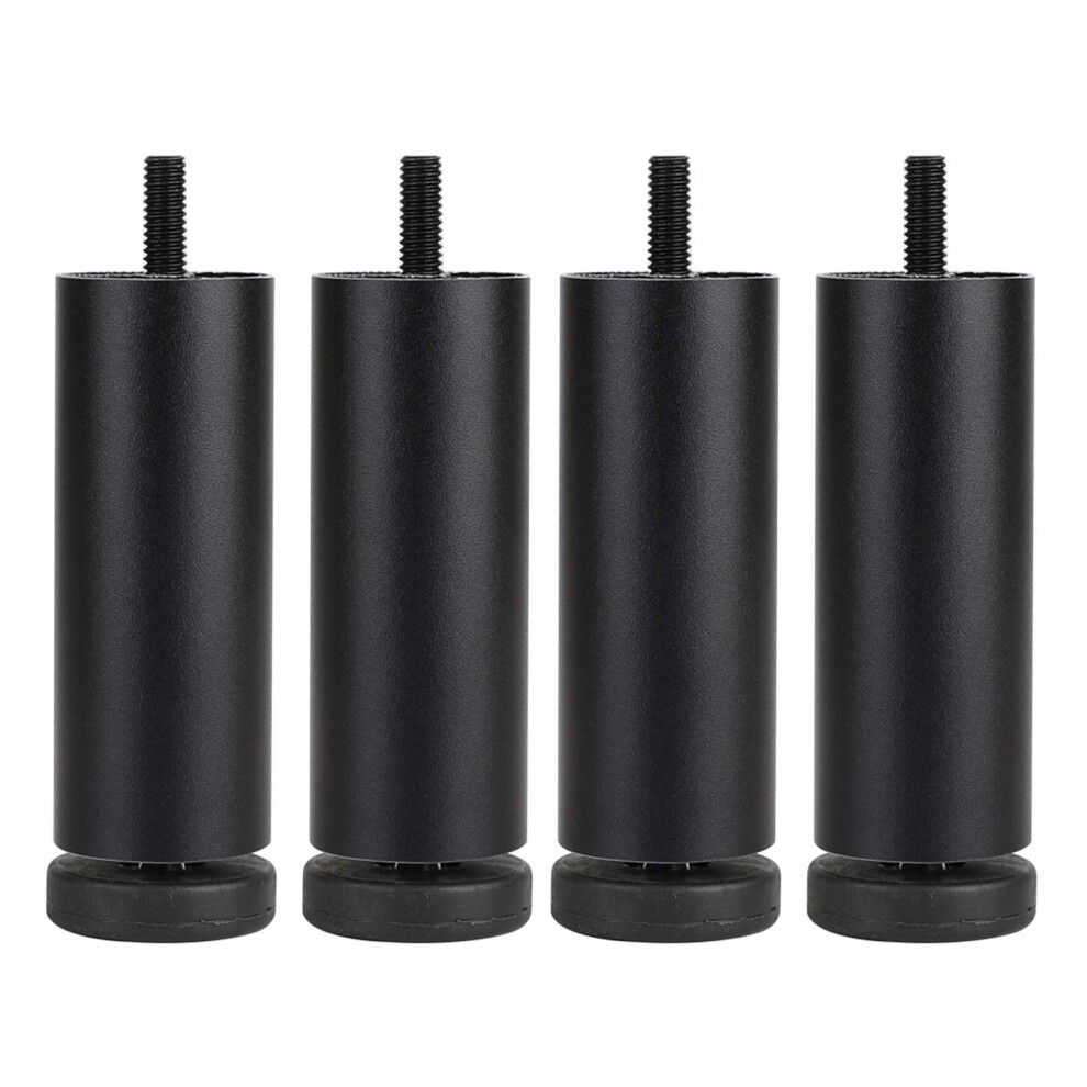 (Black) 4Pcs 25Cm Furniture Legs Risers Feet Support For Washing Machine/Refrigerator/Sofa/Cabinet 6914273577111