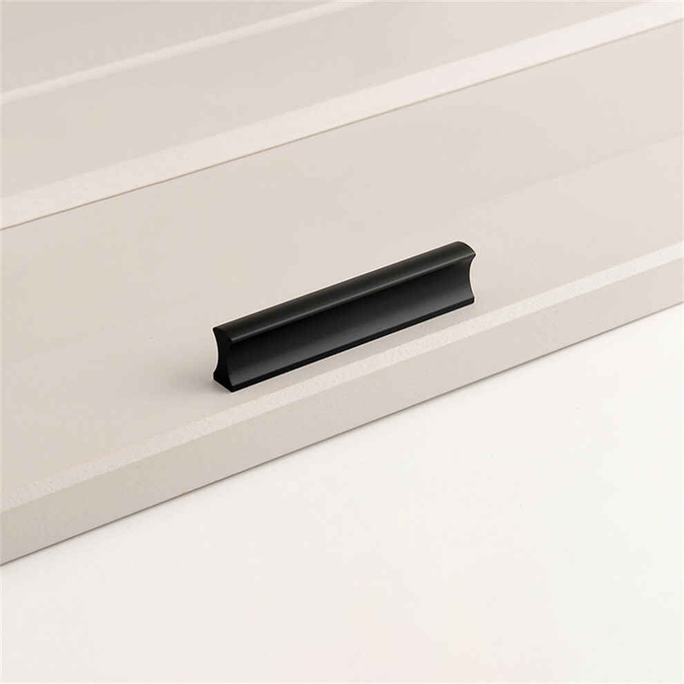 (Matte Black) Drawer Pull 64Mm Hole Center,80Mm Length Aluminum Alloy Kitchen Cabinet Handle Furniture Hardware 6914274920107