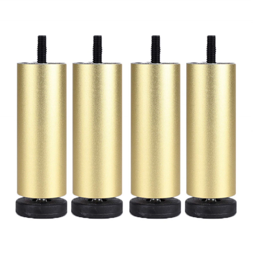(Gold) 4Pcs 25Cm Furniture Legs Risers Feet Support For Washing Machine/Refrigerator/Sofa/Cabinet 6914279591005