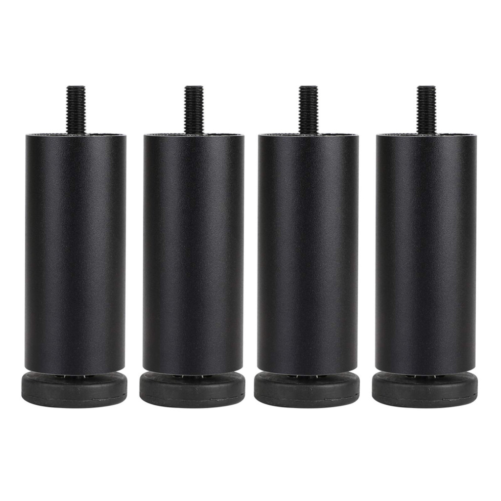 (Black) 4Pcs 10Cm Furniture Legs Risers Feet Support For Washing Machine/Refrigerator/Sofa/Cabinet 6914278330872
