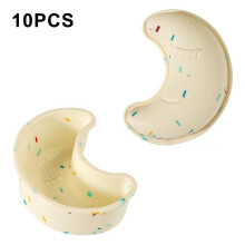 (Moon) 10PCS Silicone Baking Molds DIY Non-Stick Cake Cups Baking Tool (BPA Free,FDA Certified)