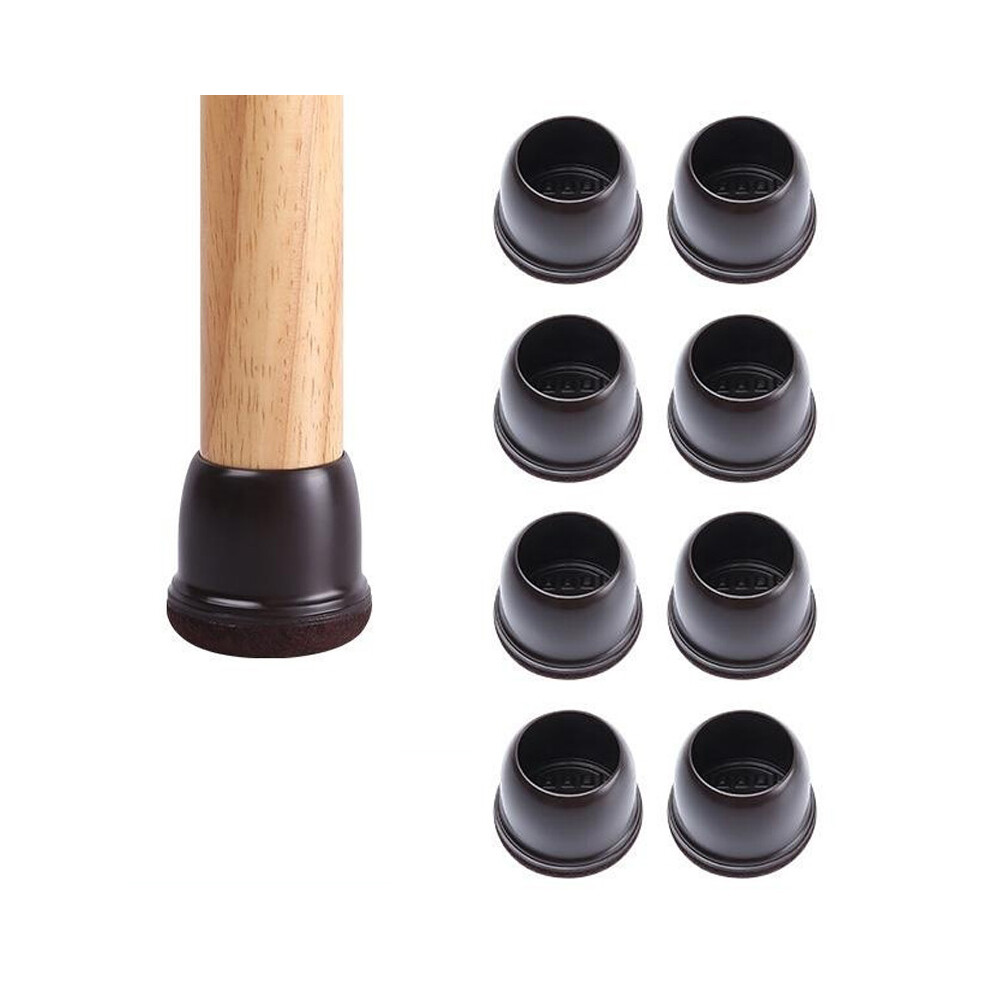 (Tan) 8Pcs Chair Leg Covers For 25-30Mm Legs Noise Reducing Furniture Feet Caps Round Anti-Slip Floor Guards For Home 6914277925338