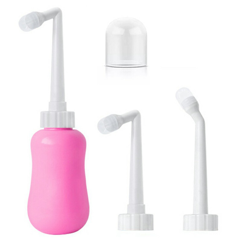Pink (Pink) 360Ml Perineal Wash Bottle For Postpartum Care Personal Hygiene Portable Women Bidet Sprayer With Straight Nozzle