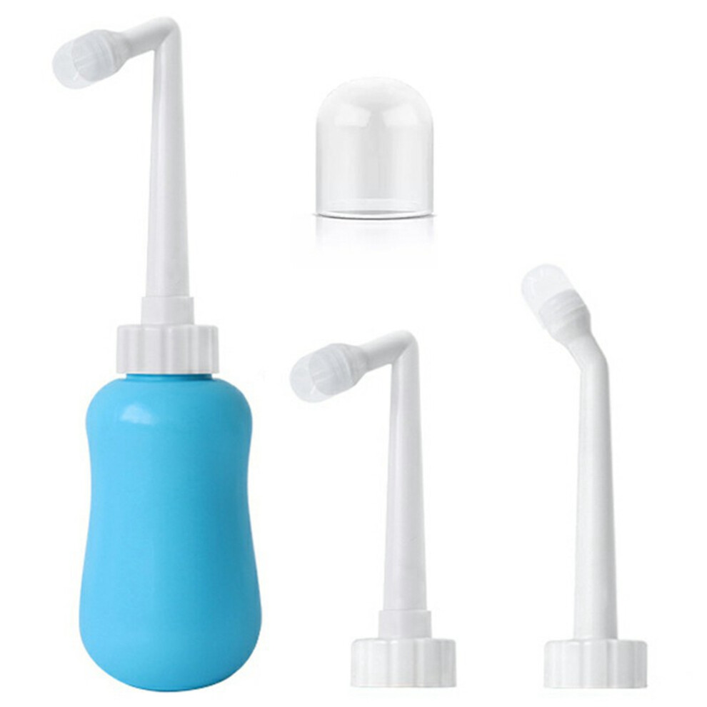 Blue (Blue) 360Ml Perineal Wash Bottle For Postpartum Care Personal Hygiene Portable Women Bidet Sprayer With Straight Nozzle