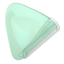 (Matcha Green) Precision Eyebrow Razor Women Stainless Steel Blade Triangle Facial Hair Remove Trimmer Tool