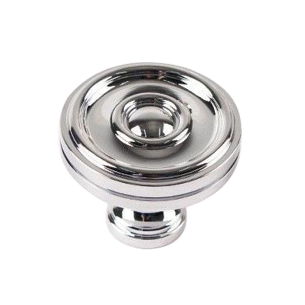 (Silver) Brass Cabinet Knob Vintage Single Hole Drawer Pull Handles For Cupboard Wardrobe Dresser 6914272473773