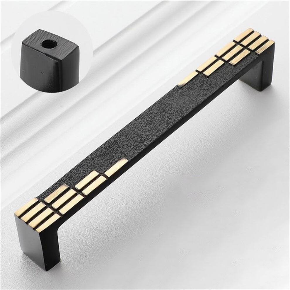 (Coffee/Black) New Chinese Style Brass Drawer Pull 128Mm Hole Centers C-Shaped Handle For Cabinet Wardrobe Cupboard 6914271232104