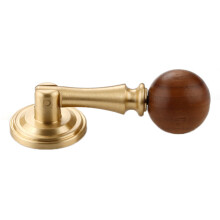 (Copper Color) 8163 Cabinet Drawer Furniture Brass Walnut Wood Round Ball Design Pull Handle