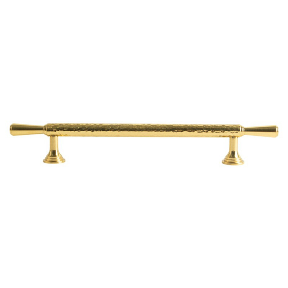 (Gold) Brass French Cabinet Handles 9074 Hammered Textured 160Mm Hole Center Wardrobe Drawer Pulls 6914274354896
