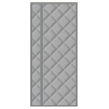 (Grey) 90 x 200cm Side Opening Magnetic Thermal Door Curtain Oxford Fabric Self Adhesive Windproof Doorway Screen