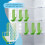 (White) Refrigerator Organizer Divider Multi-Function Storage Partition Clip-on Space Saving Fridge Dividing Board 5