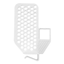 (White) Refrigerator Organizer Divider Multi-Function Storage Partition Clip-on Space Saving Fridge Dividing Board