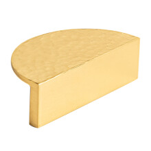 (Gold) Brass Handles for French Cabinet 9013 Hammered Textured Wardrobe Pulls Drawer Knobs Single Hole