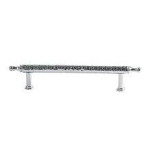 (Bright Chrome) Brass French Cabinet Handles,128mm Hole Center 6167 Hammered Texture Wardrobe Drawer Pulls