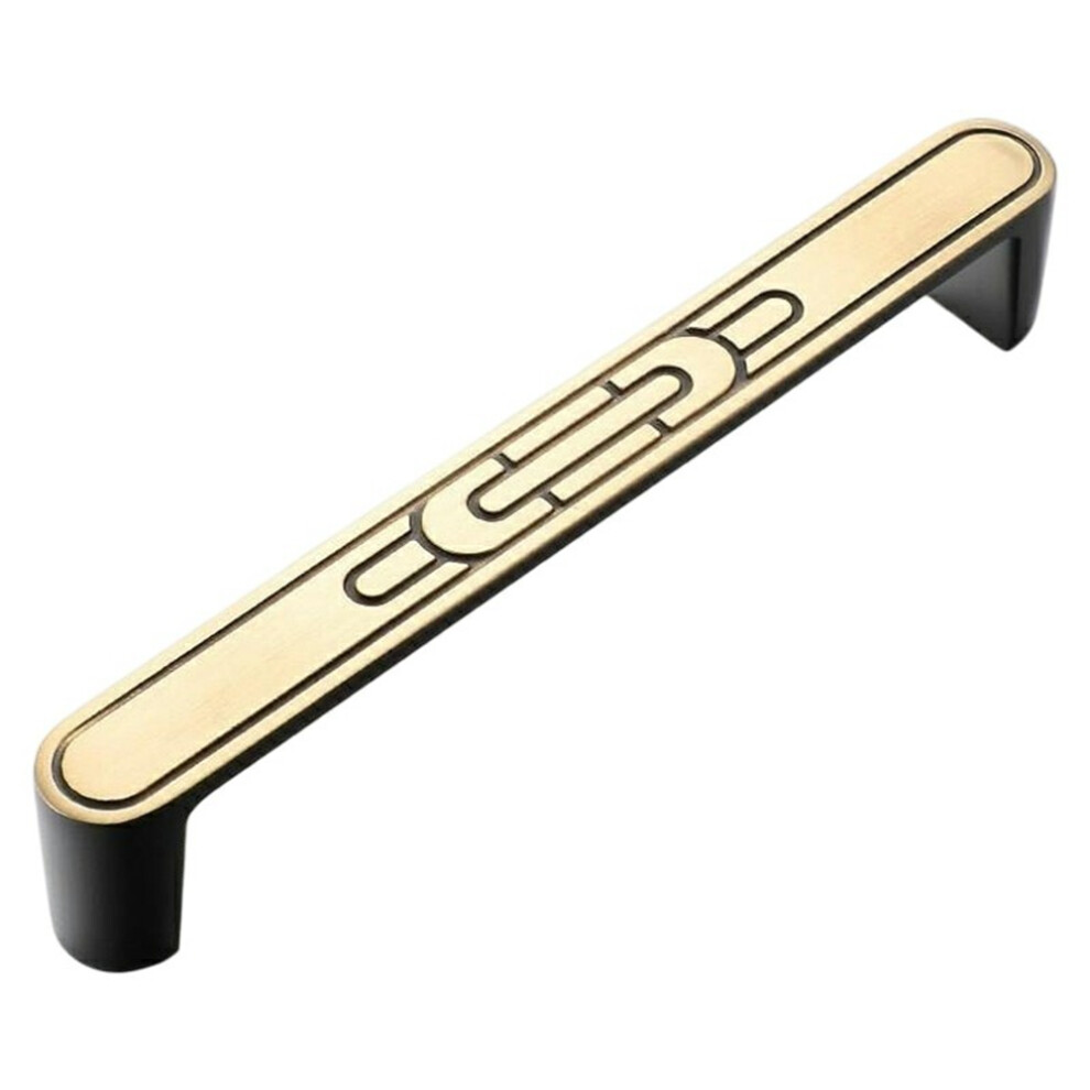 (Coffee/Black) New Chinese-Style Brass Cabinet Drawer Pull Handles,128Mm Hole Center For Wardrobe Furniture Hardware 6914275857853