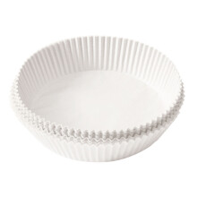 (White) 50PCS 16CM Air Fryer Paper Liners Non-Stick Waterproof Oilproof