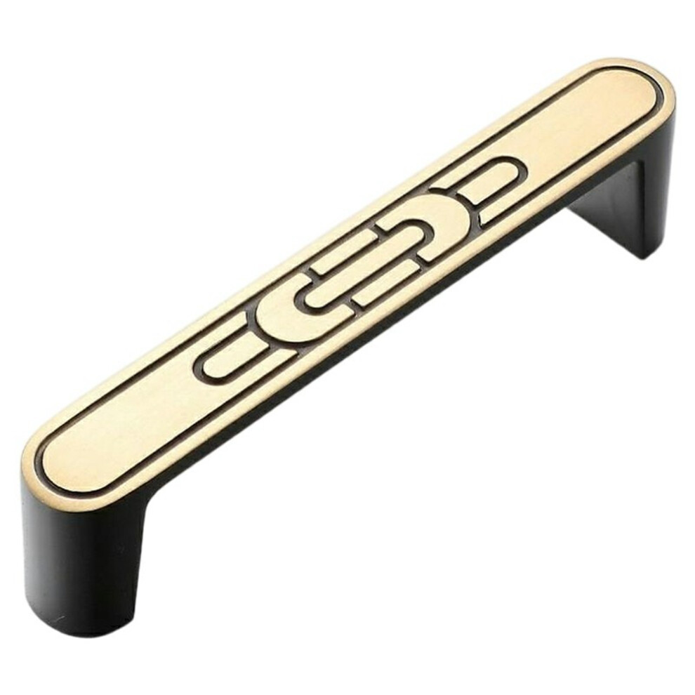 (Coffee/Black) New Chinese-Style Brass Drawer Pull Handles,96Mm Hole Center For Cabinet Wardrobe Dresser Furniture 6914274783627