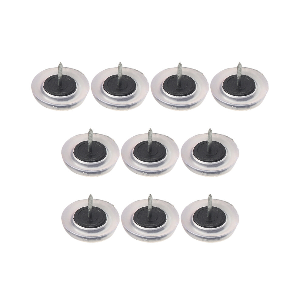 (Transparent) 10Pcs Pvc Plastic Furniture Feet Nails Protector Ground Chair Leg Floor Nail Anti-Skid Sofa Table Bottom Pad 6914271772778