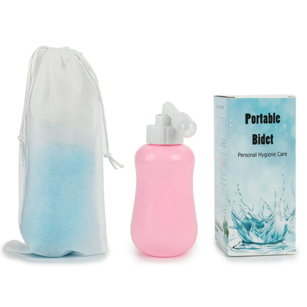 Pink (Pink) 360Ml Portable Women Bidet Sprayer Perineal Wash Bottle For Postpartum Care Personal Hygiene