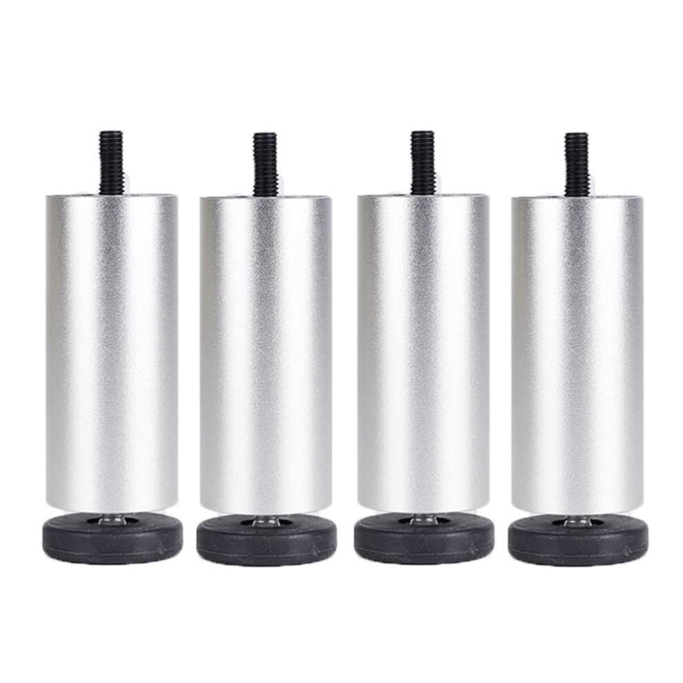 (Silver) 4Pcs 18Cm Furniture Legs Risers Feet Support For Washing Machine/Refrigerator/Sofa/Cabinet 6914278219986