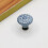 (Grey) Ceramic Cabinet Drawer Door Knob Cupboard Wardrobe Embossed Round Pull Handle with 25mm Screw 1