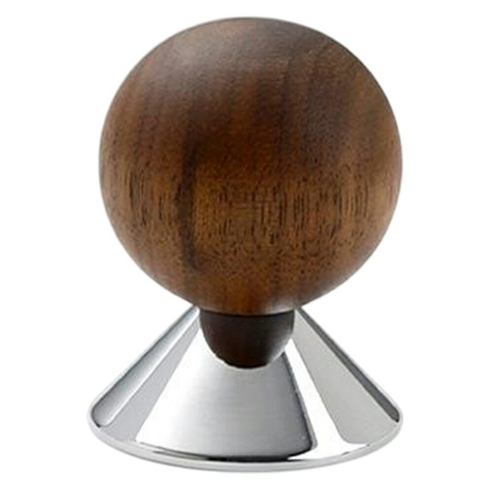 (Chrome Color) 8190 30Mm Diameter Round Ball Drawer Pull Knob Walnut Wood Brass Cabinet Wardrobe Door Handle 6914274205495