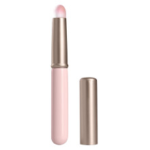 (Pink) Mini Szie Soft Fiber Lip Brush Lipstick Applicator Smudge Brush Reusable Lip Makeup Tool