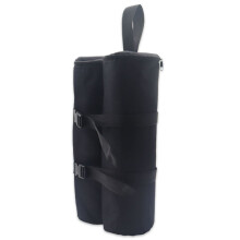 (Black) HG0209 600D Oxford Cloth Gazebo Weight Bag Camping Tent Sand Bag,Size S: 11.5*15.5inch