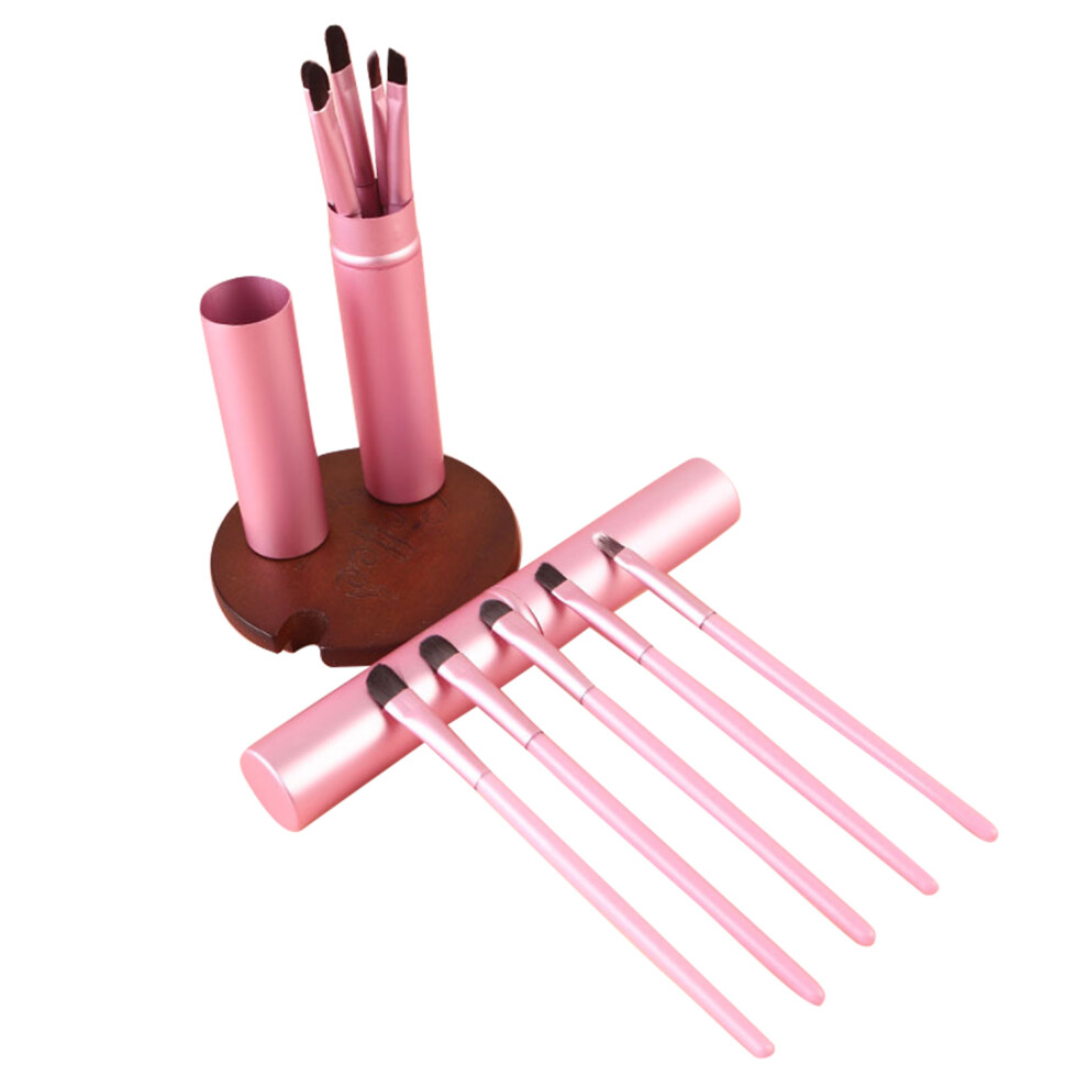 Pink (Pink) 5Pcs/Set Makeup Brush Eye Shadow Eyebrow Lip Brush Nose Shadow Brush Facial Makeup Brushes