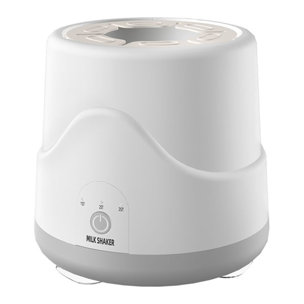 (Grey) Baby Formula Mixer 3 Gears Electric Automatic Baby Milk Bottle Shaker Grey