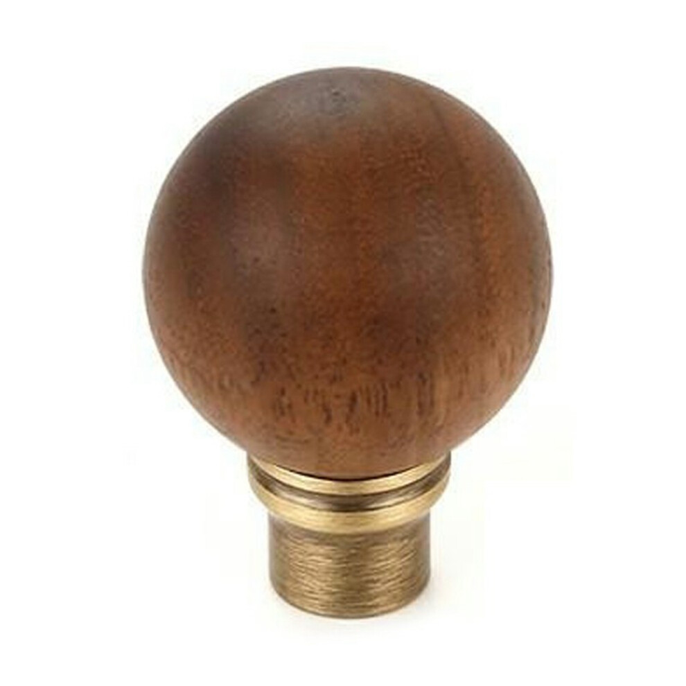 (Bronze) 8191 30Mm Diameter Walnut Wood Cabinet Knob Brass Round Ball Drawer Pull Handle French Luxury Vintage Style For Wardrobe/Dresser 6914274871423