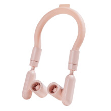(Pink) F94 Outdoor Sports Hands Free Neck Fan 3 Speeds Adjustable Flexible Cooling Neckband