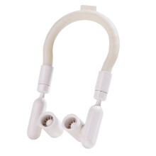 (Beige) F94 Outdoor Sports Hands Free Neck Fan 3 Speeds Adjustable Flexible Cooling Neckband
