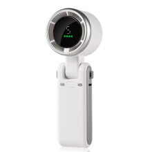 (White) N607 Foldable Handheld Fan Turbo High Speed Silent USB Rechargeable Neck Fan