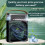 (Black) 5-Hole Humidifier Desktop Mini Mist Diffuser Cooling Fan with 7-Color Night Light 6