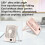 (White) 101 1-100 Gears Stepless Speed Silent Desk Fan with Triangular Support (CE/FCC Certified) 5