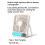 (Beige) 101 1-100 Gears Stepless Speed Silent Desk Fan with Triangular Support (CE/FCC Certified) 6