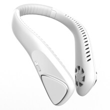 (White) F70 Outdoor Sports Neck Fan 3 Gears Low Noise Summer Cooling Bladeless Neck-mounted Fan