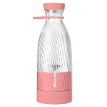 (Pink) BLENDER 500ml Juicer Cup USB Rechargeable Handheld Fruit Mixer Bottle Juicer (BPA-Free,NO FDA Certification)