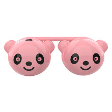 (Pink) C16 Foldable Rechargeable Hanging Neck Fan Cute Panda Student Kids Fan Cooler