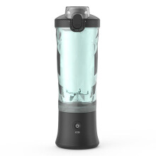 (Black) A9 Portable Blender Multi-functional Battery-Powered 600ml Mini Blender Juicer Cup (No FDA,BPA-Free)
