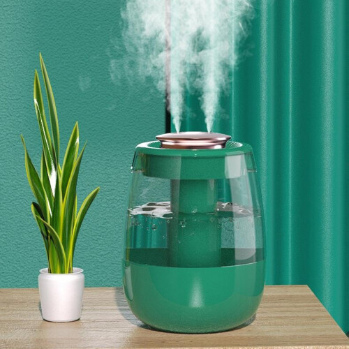 (Green) Dual Mist Outlet Desktop Air Humidifier Home Office Mute Mist Diffuser 1