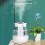 (Green) Dual Mist Outlet Desktop Air Humidifier Home Office Mute Mist Diffuser 8