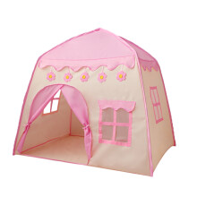 (Pink/Flower) TG-CT002 Children Play Tent Princess House Castle Kids Play Game House Room Decoration