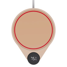 (Intelligent Version) SOTHING Mug Heater Coaster Cup Warmer Milk Tea Water Thermostatic Heating Pad,EU Plug