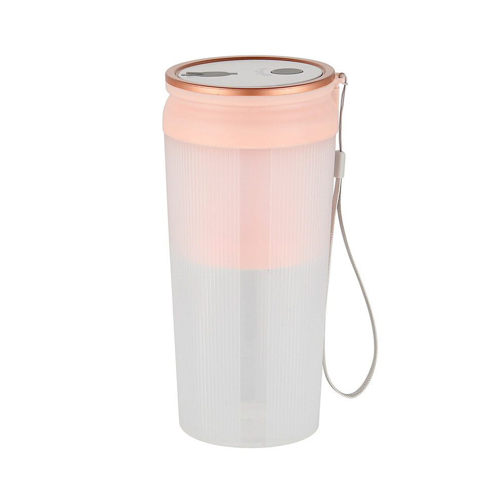 (Pink) LGZ-1 500ml 50W 4 Blades Electric Portable Juicer PP+304 Stainless Steel Juice Maker (BPA-free,No FDA Certificate)-image-OPC-PJS75Z8-NEW